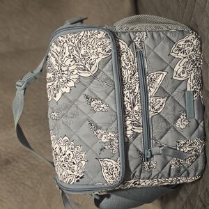 Vera Bradley Gray and White Quilted Crossbody Bag